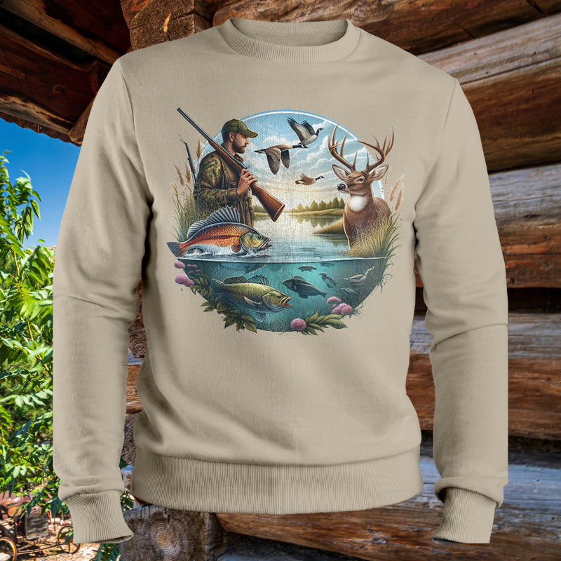 Hunting & Fishing Season | Men's Fall Sweatshirt