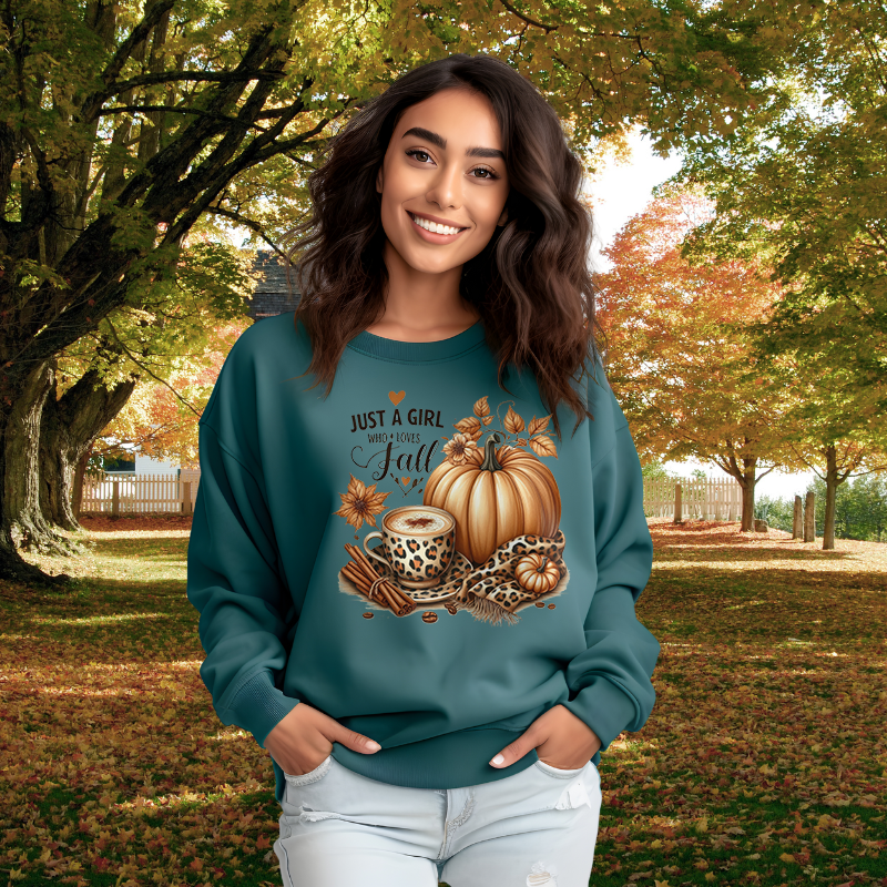 Just A Girl Who Loves Fall 2 | Women's Fall Sweatshirt