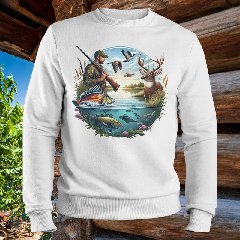 Hunting & Fishing Season | Men's Fall Sweatshirt