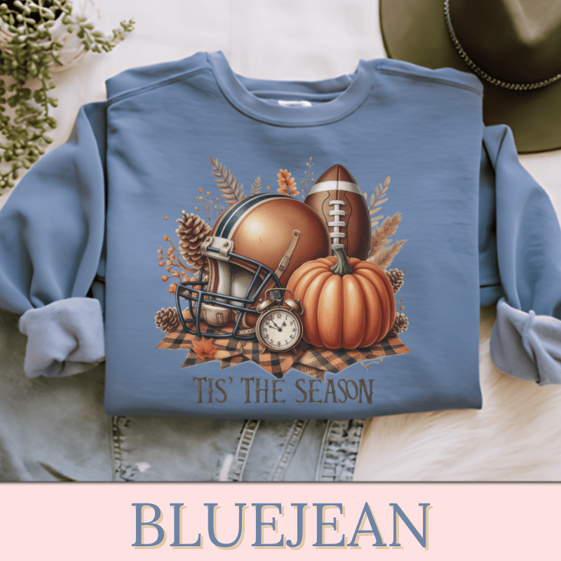 TIS' THE SEASON Women's Football Sweatshirt | Women's Fall Sweatshirt