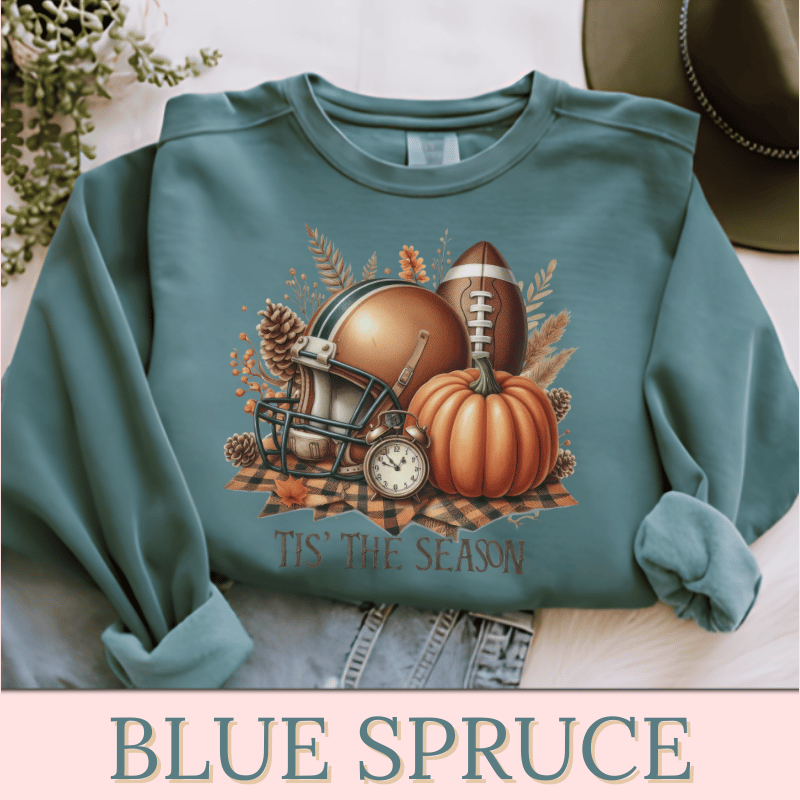 TIS' THE SEASON Women's Football Sweatshirt | Women's Fall Sweatshirt