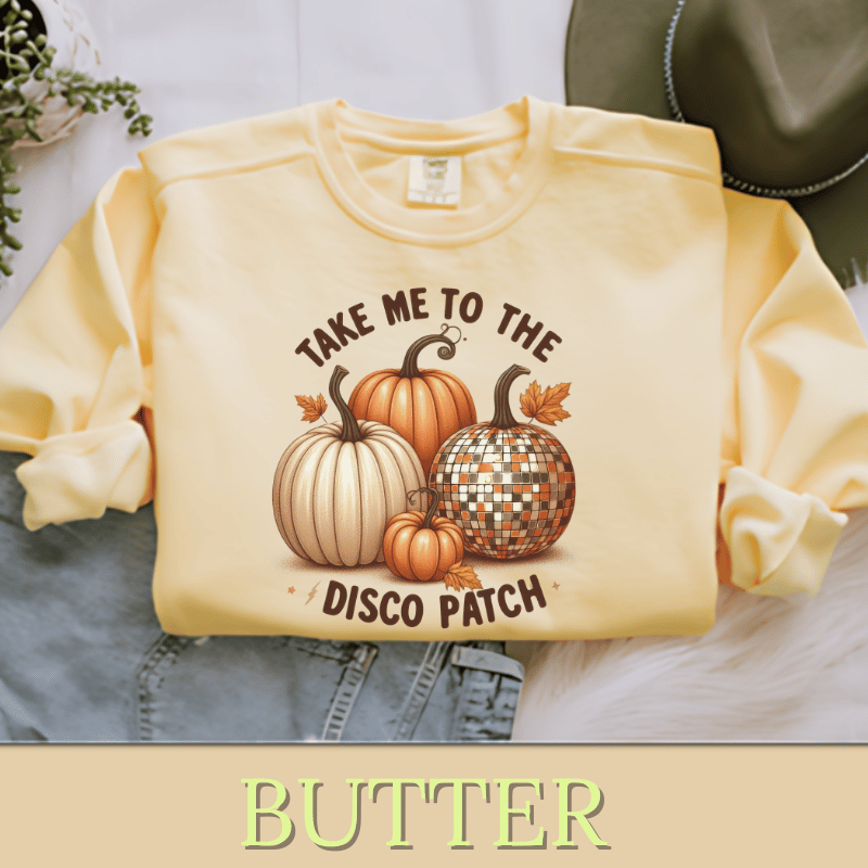 TAKE ME TO THE DISCO PATCH | Women's Fall Sweatshirt