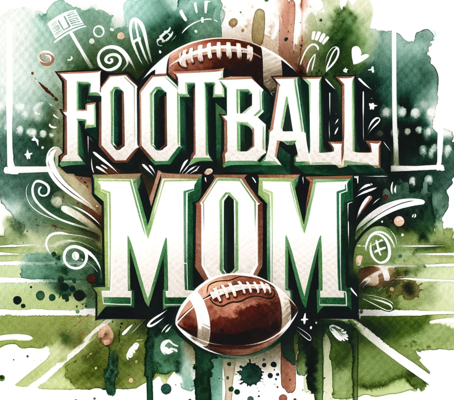 Football MOM 40 oz Tumbler