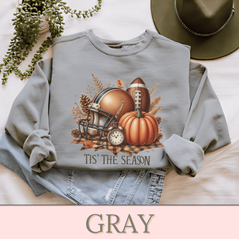 TIS' THE SEASON Women's Football Sweatshirt | Women's Fall Sweatshirt