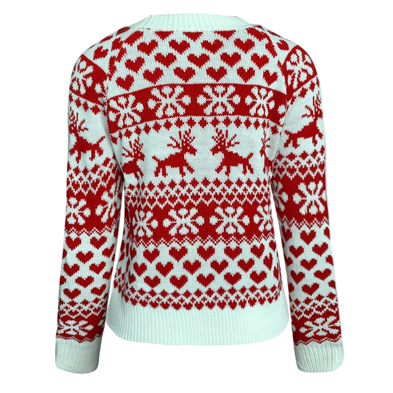 Jacquard Knit Winter Christmas Sweater