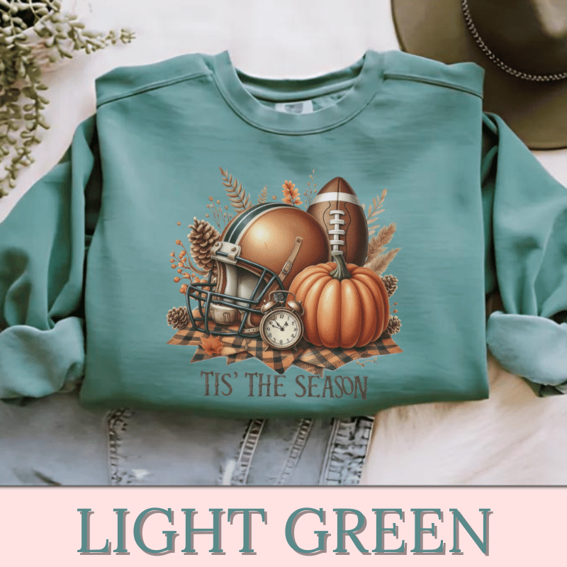 TIS' THE SEASON Women's Football Sweatshirt | Women's Fall Sweatshirt