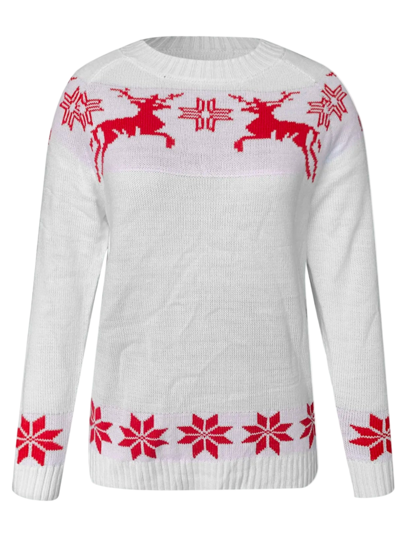 Red Christmas Reindeer Sweater