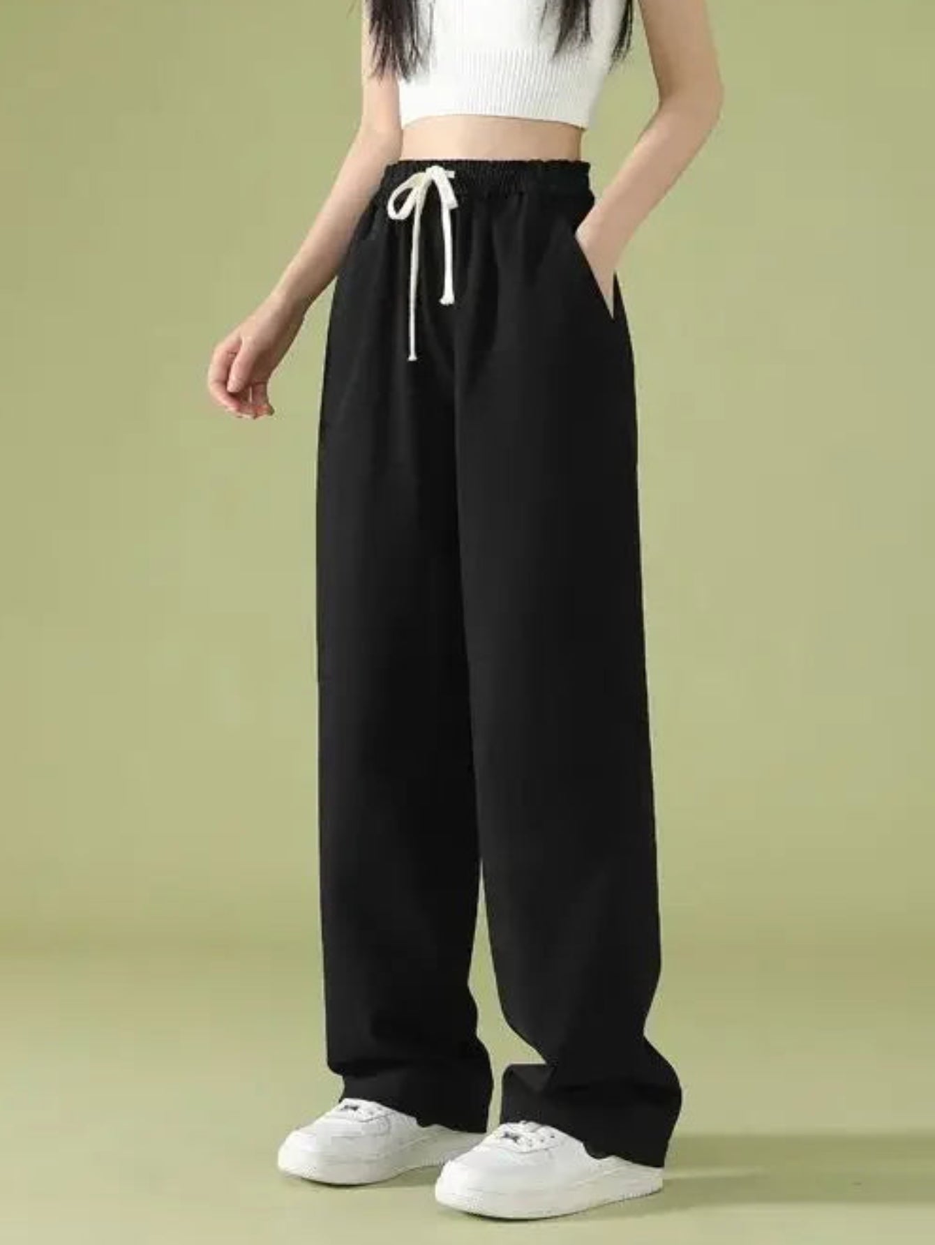 Flattering Vintage High Waist Wide Leg Pants For Women | Broadcloth | All Season