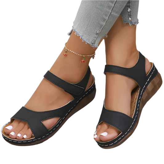 Women’s Wedge Sandals – Casual Low Heel Summer Comfort Shoes