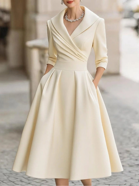 Women's Christmas Print Elegant Retro Dress