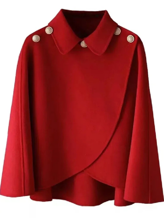 Woolen Shawl Coat Cape Outerwear