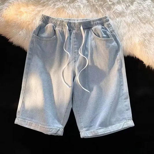 Women's Summer Denim Polyester Casual Shorts | Regular Fit