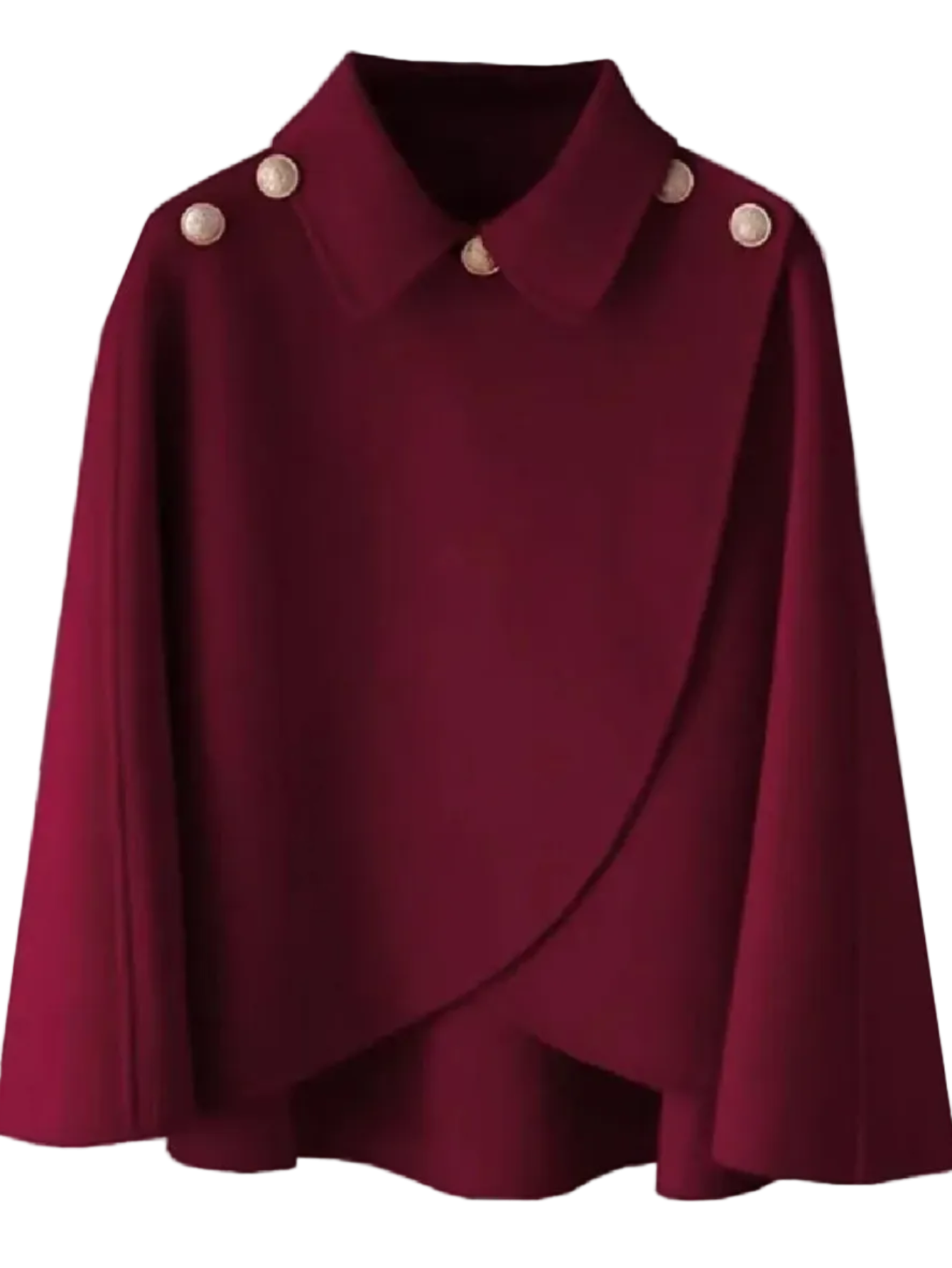 Woolen Shawl Coat Cape Outerwear