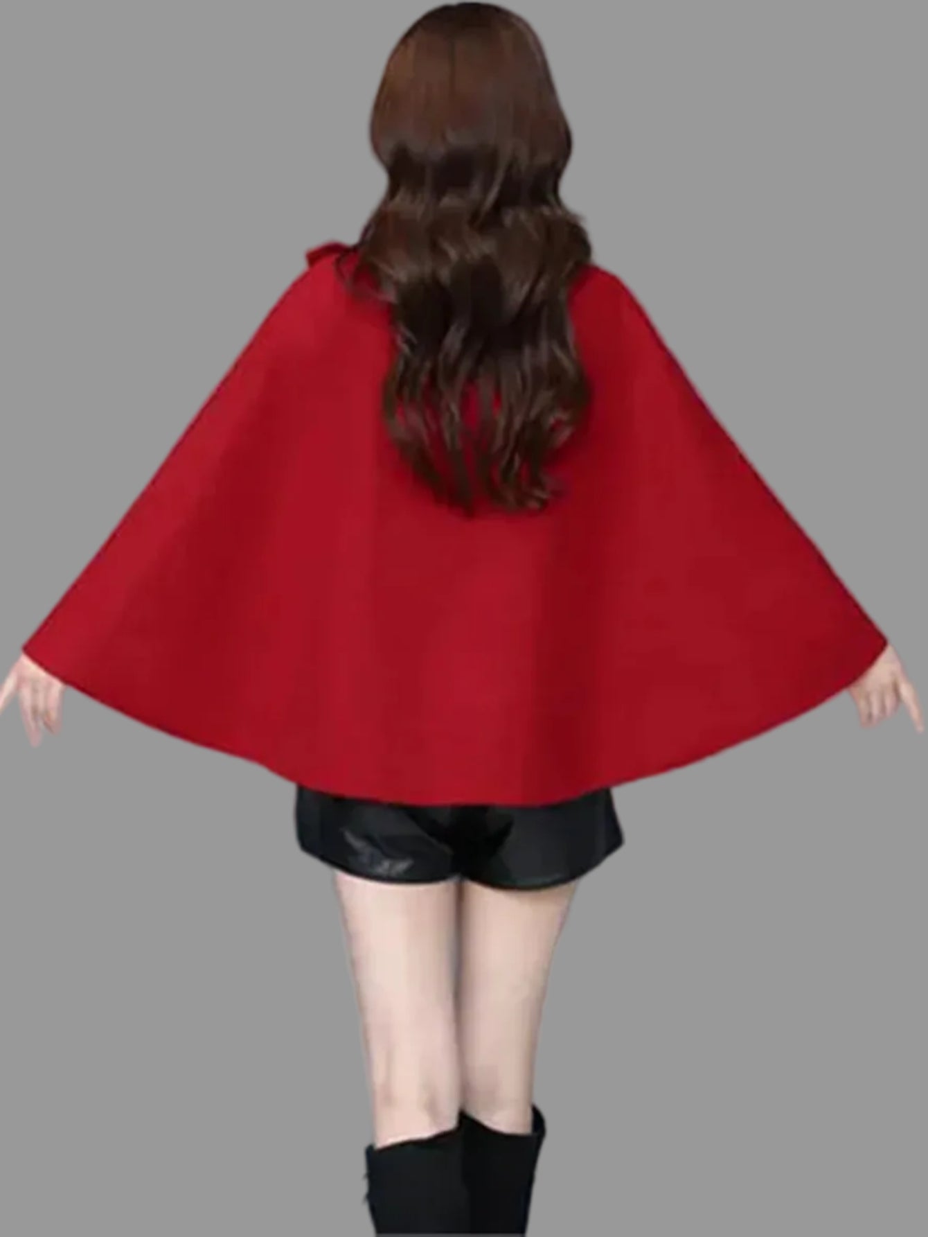 Woolen Shawl Coat Cape Outerwear