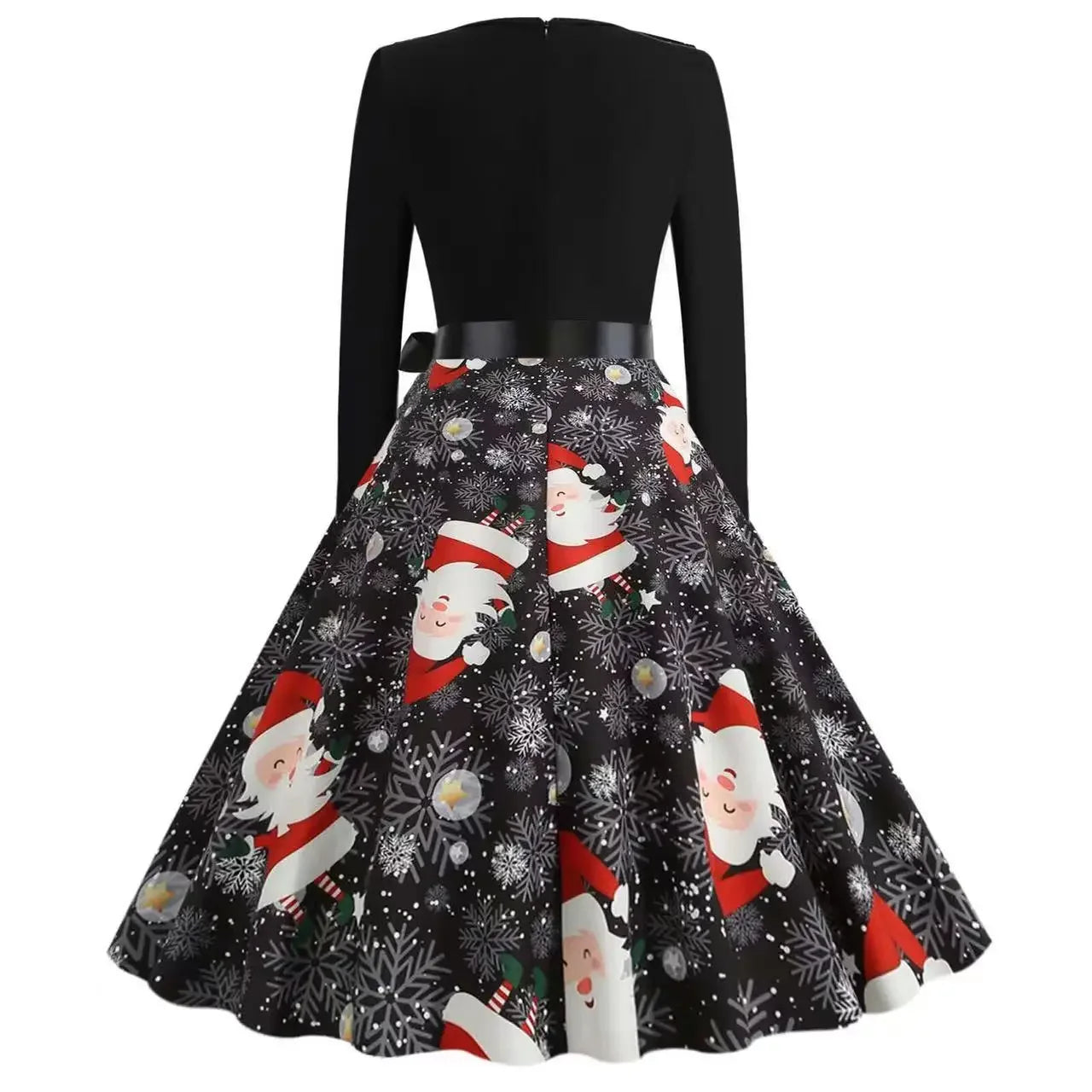 Women's Christmas Plaid A-Line Knee-Length Dress Regular Polyester