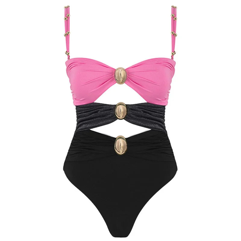 Flower Ruffle Swimsuit With Cover Up V Neck Bikini