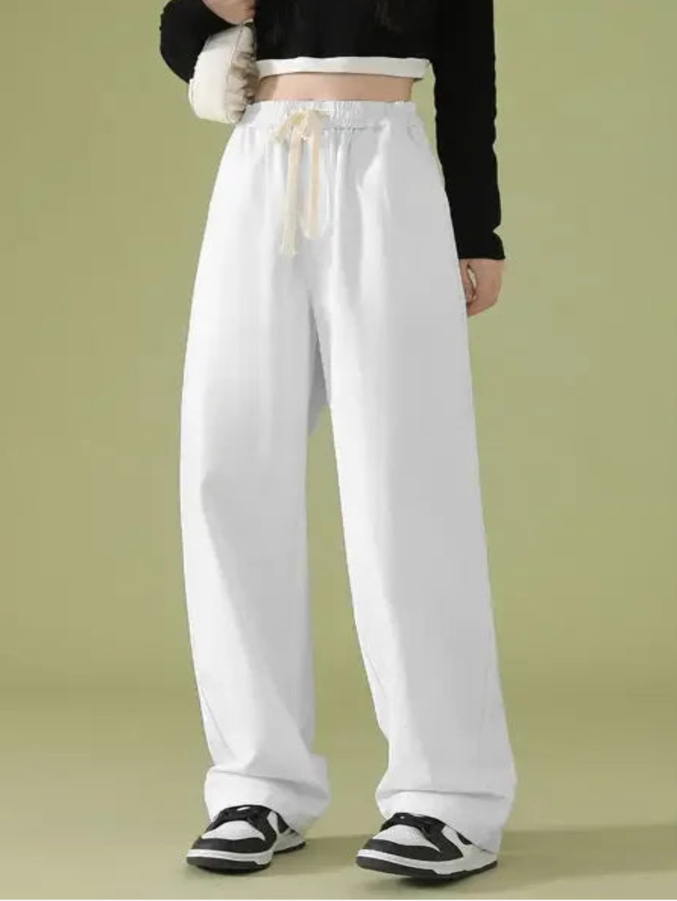 Flattering Vintage High Waist Wide Leg Pants For Women | Broadcloth | All Season