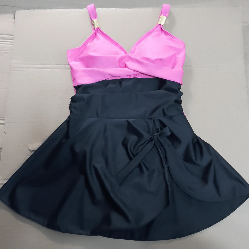Tummy Control Ruched Swimdress in 8 Colors