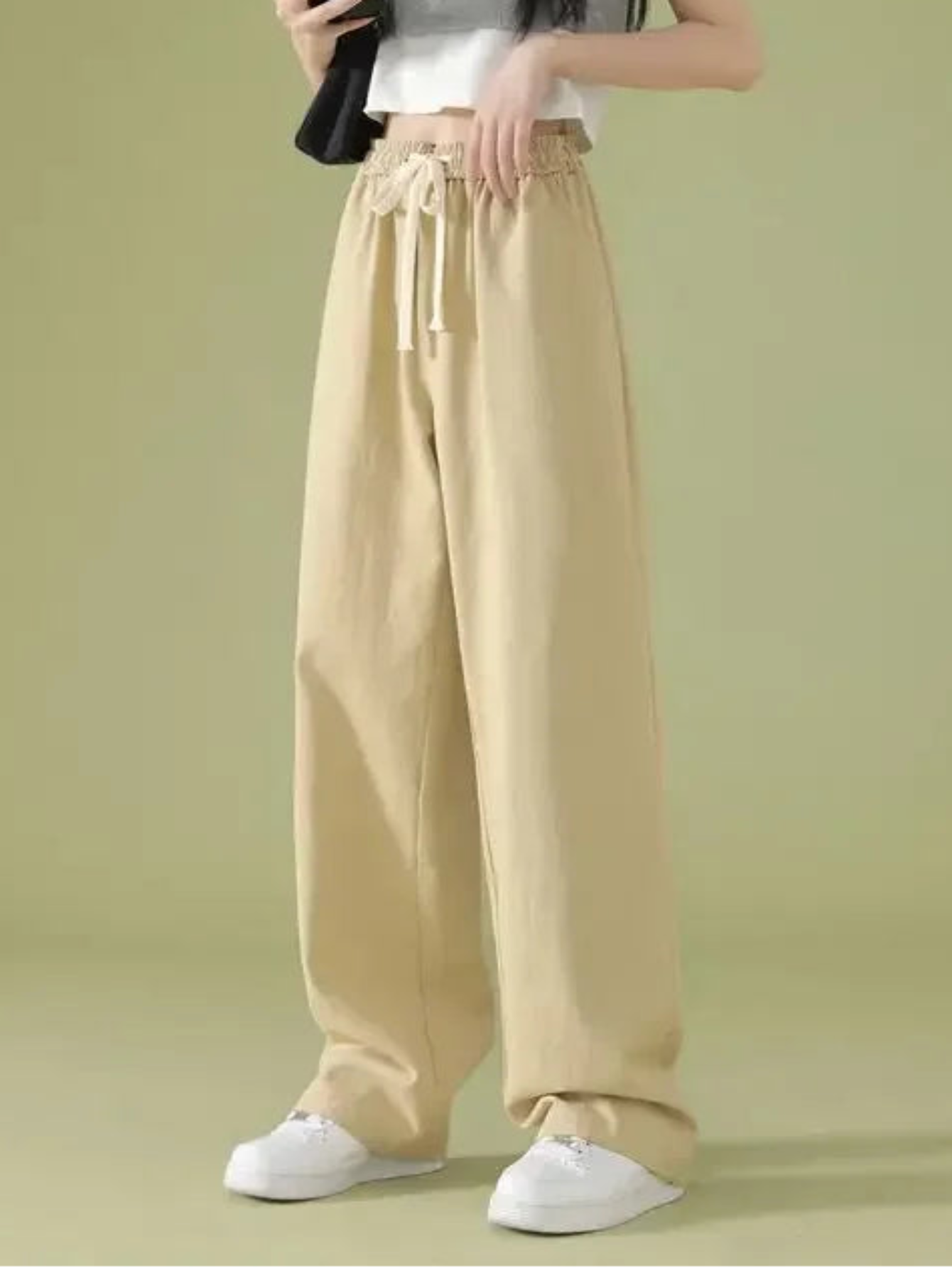 Flattering Vintage High Waist Wide Leg Pants For Women | Broadcloth | All Season
