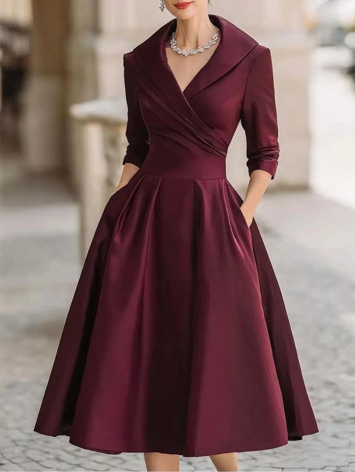 Women's Christmas Elegant Retro Dress