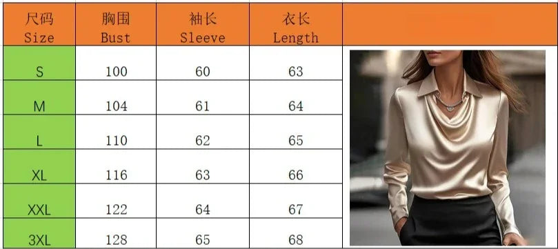 Solid Color Blouse Full Sleeve Swing Collar Pullover Shirt