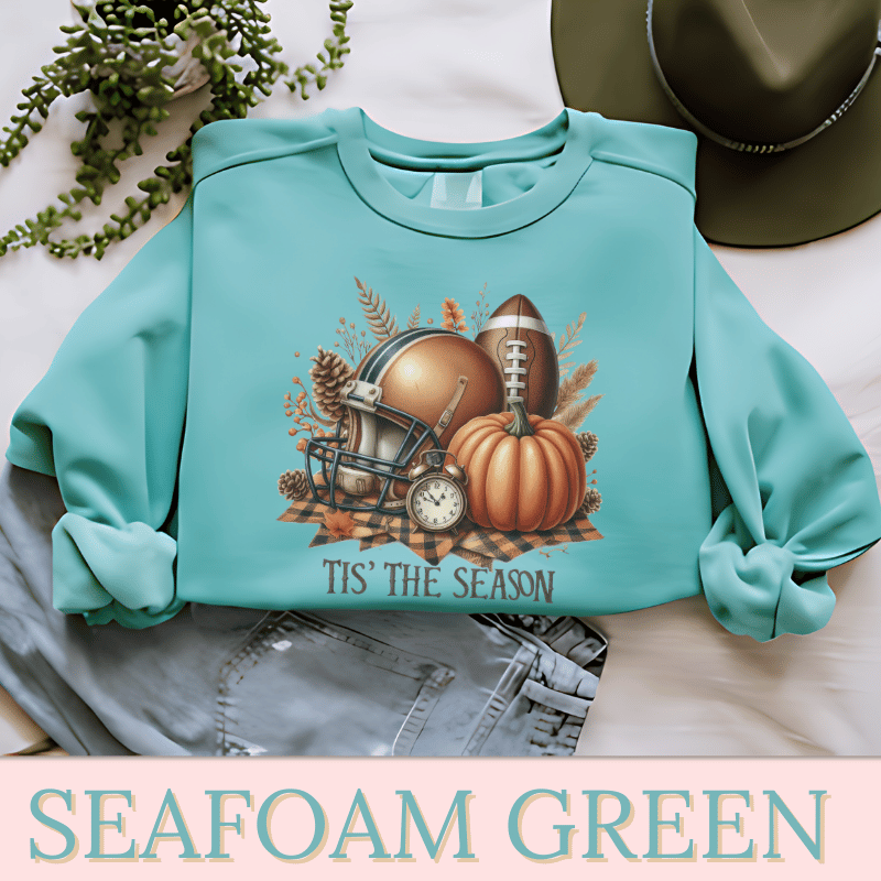 TIS' THE SEASON Women's Football Sweatshirt | Women's Fall Sweatshirt