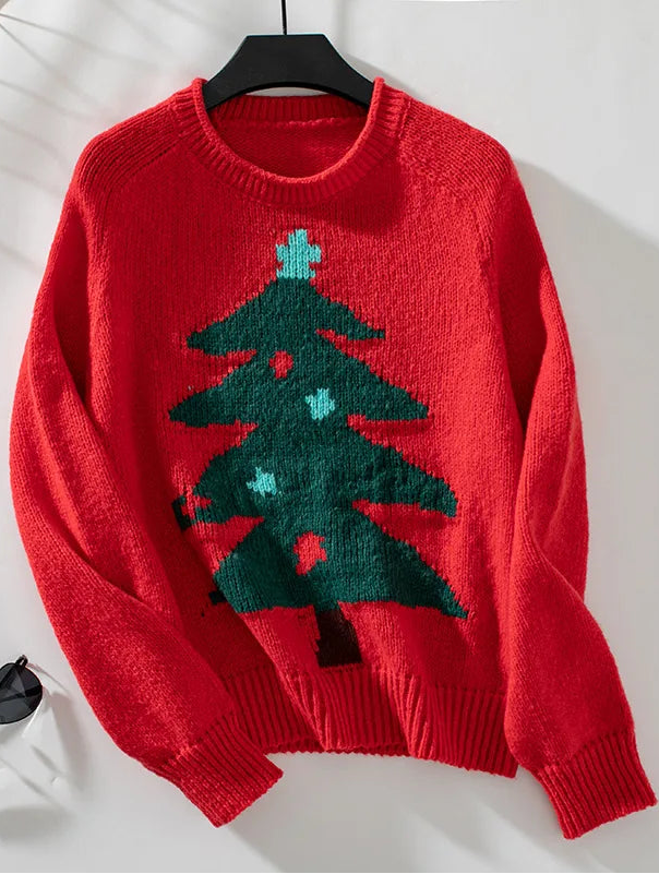 Christmas Tree Crew Neck Sweater