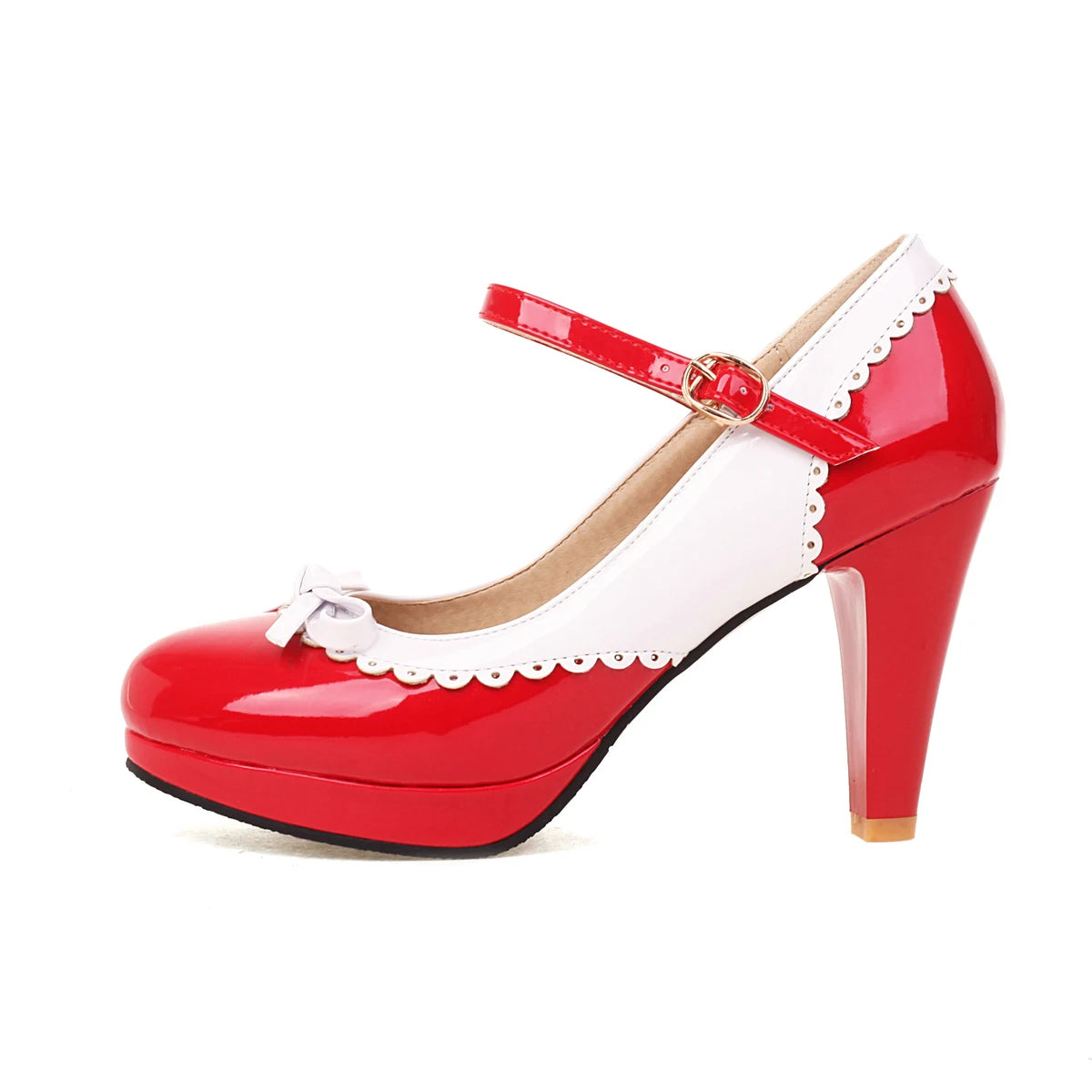 Mary Jane Patent Leather Platform Pumps | Colorful High Heels for Spring & Summer