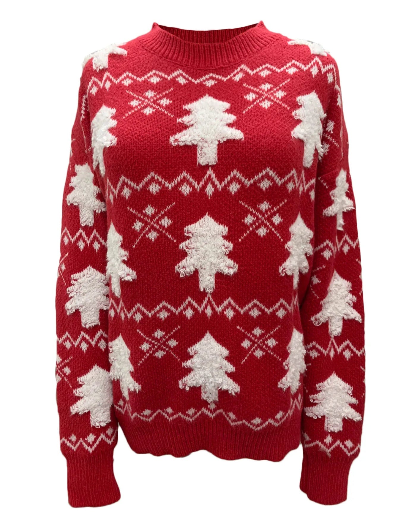 Christmas Sweaters With White Trees