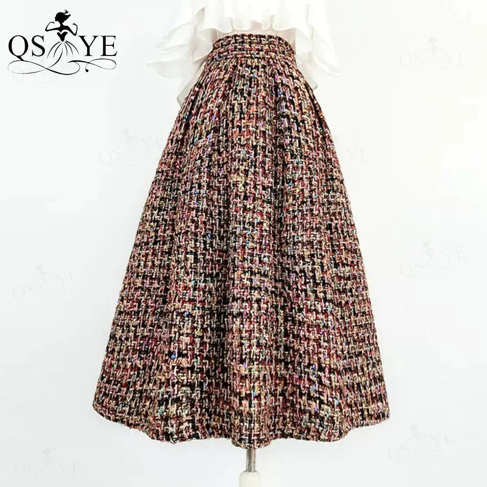 Fuchsia Cutwork Embroidery A-Line Satin Overlay Maxi Evening Gown Skirt