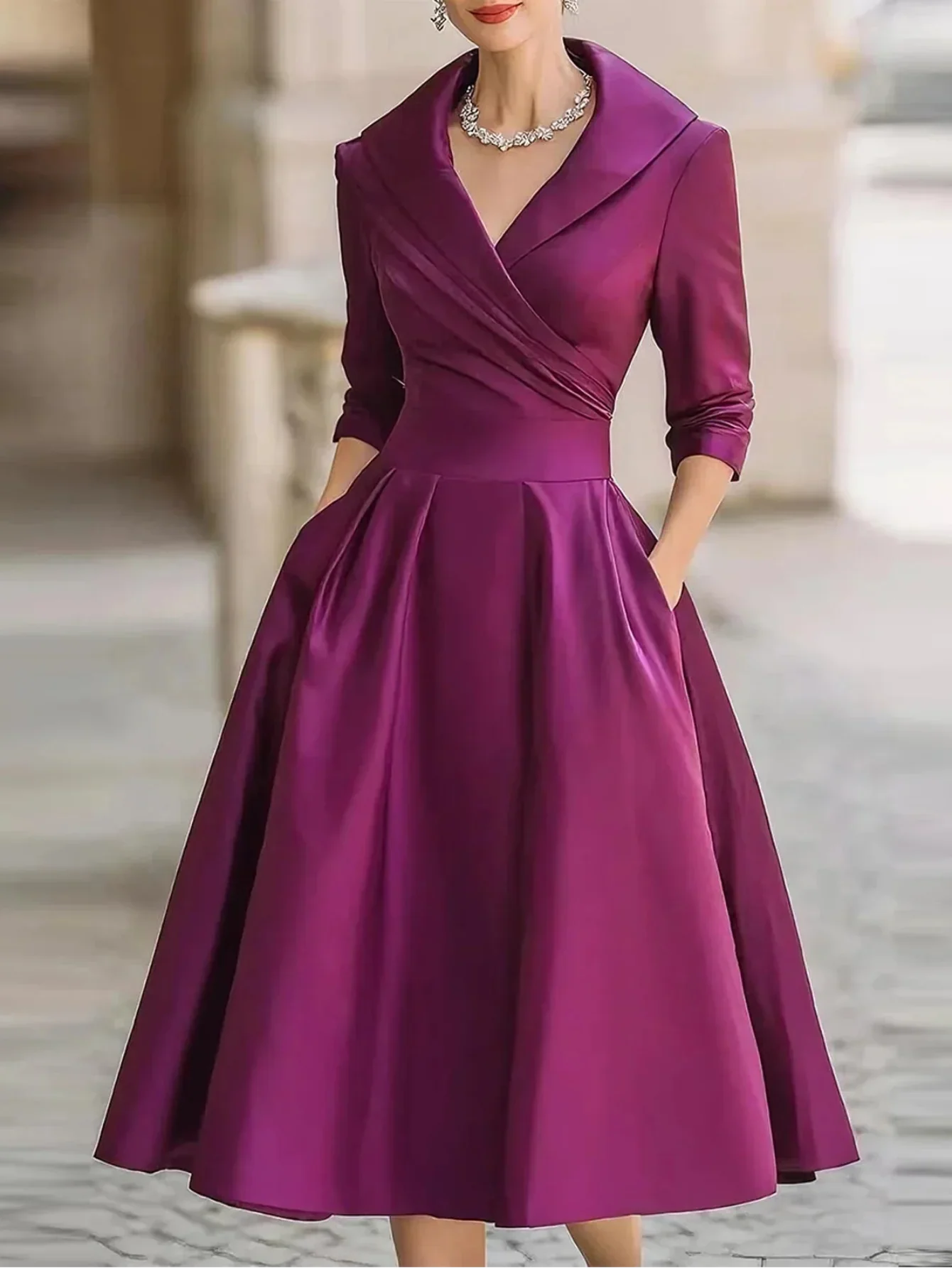 Women's Christmas Elegant Retro Dress