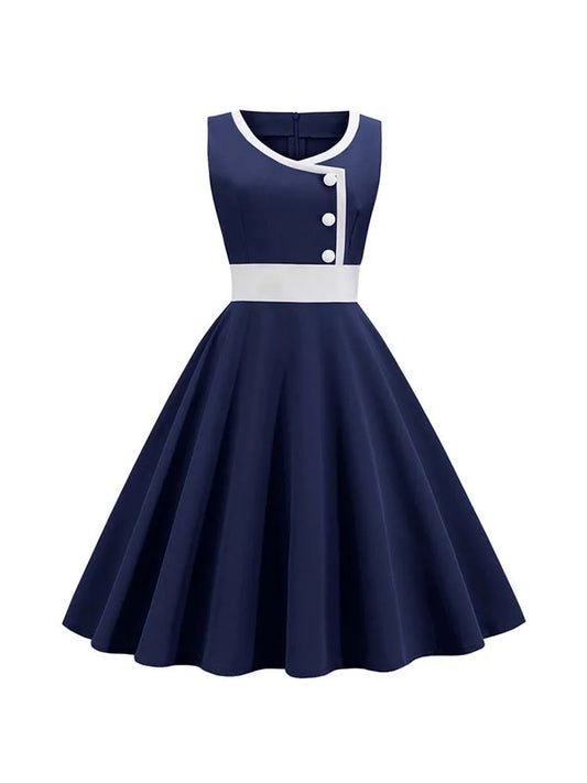 Vintage Rockabilly Summer Dress For Women - Flattering Fit