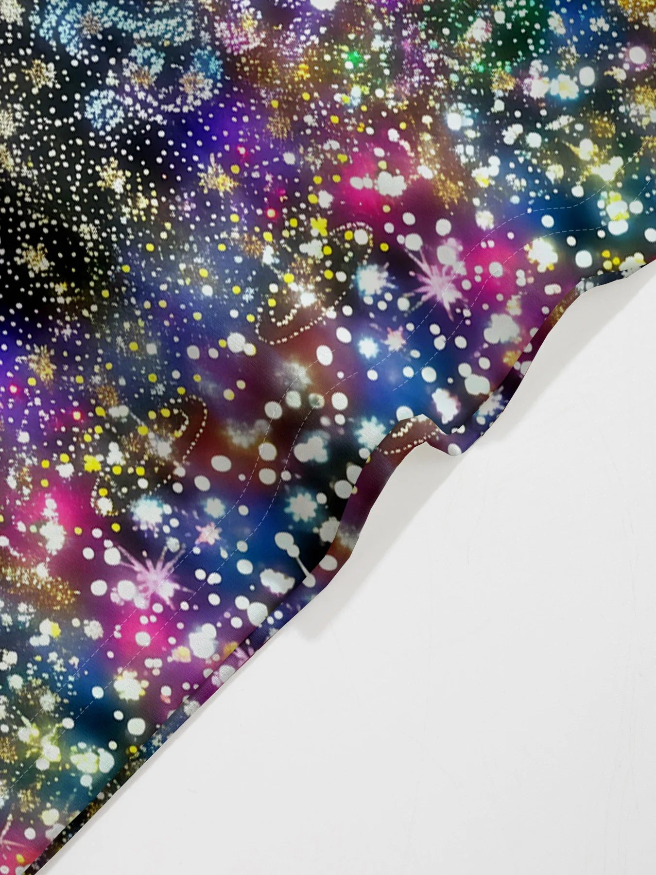 Women's A Line Polyester Christmas Tree Print Short Sleeve