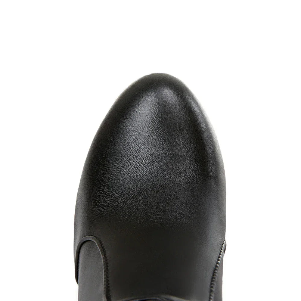 PU Leather Platform Over Knee Boots For Women Warm Winter