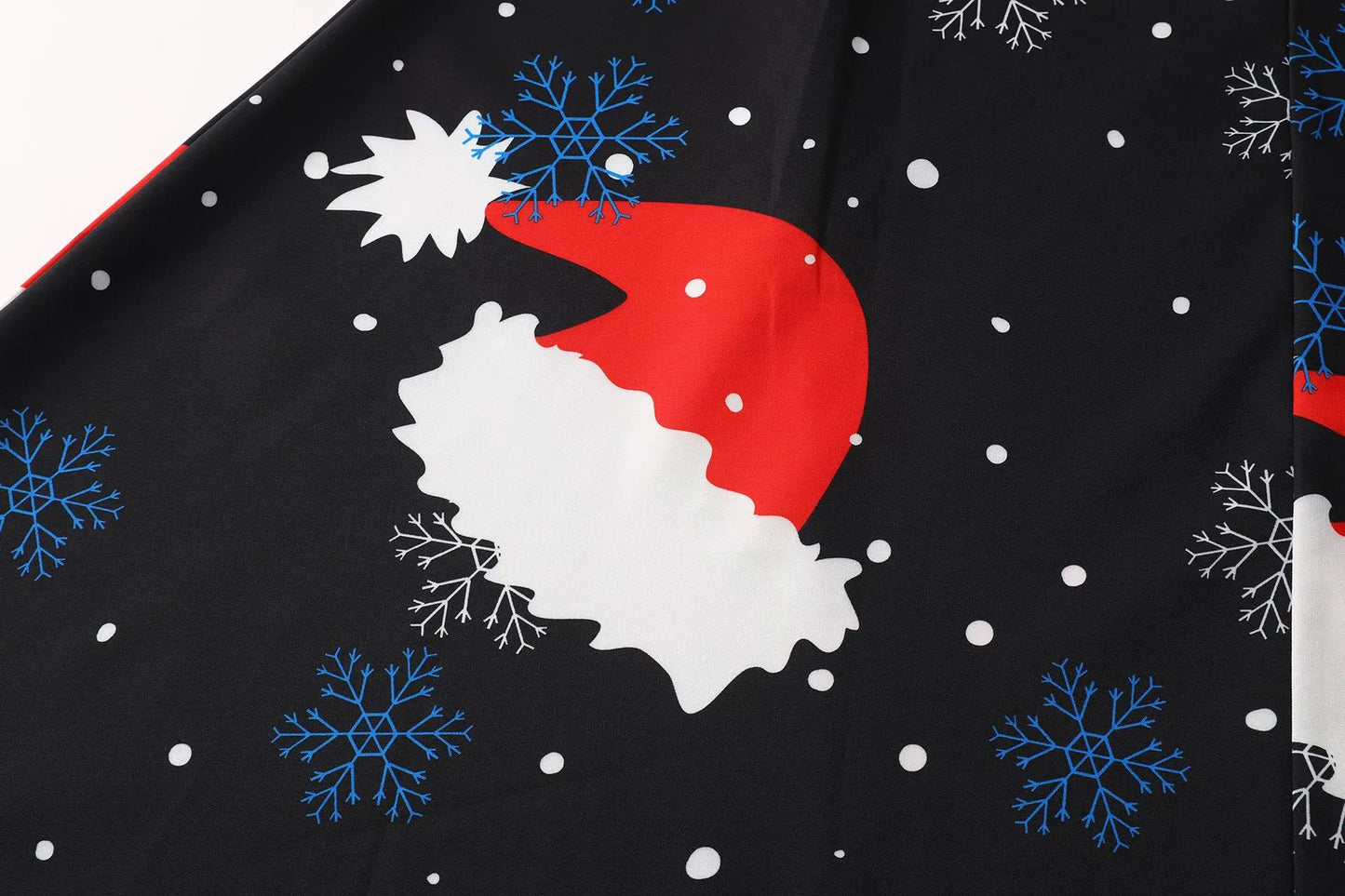 Women's Slim Fit Christmas Print Long Sleeve Dress Polyester