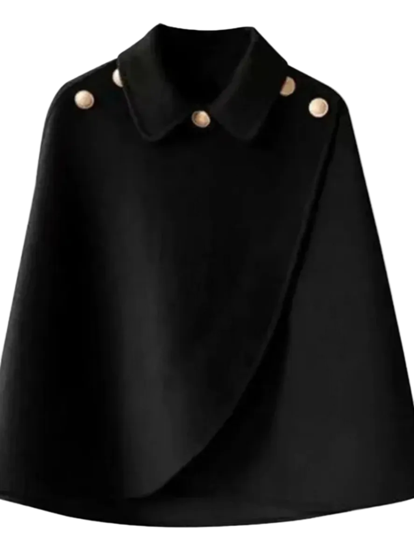 Woolen Shawl Coat Cape Outerwear