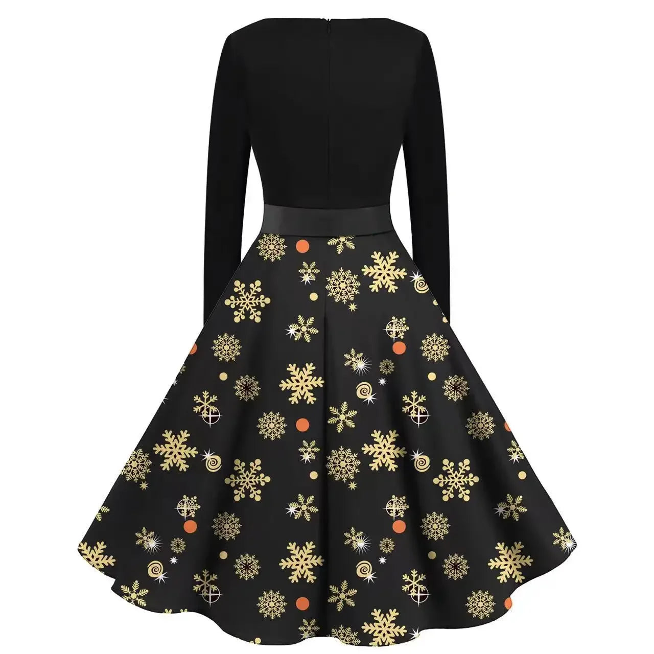 Women's Christmas Plaid A-Line Knee-Length Dress Regular Polyester