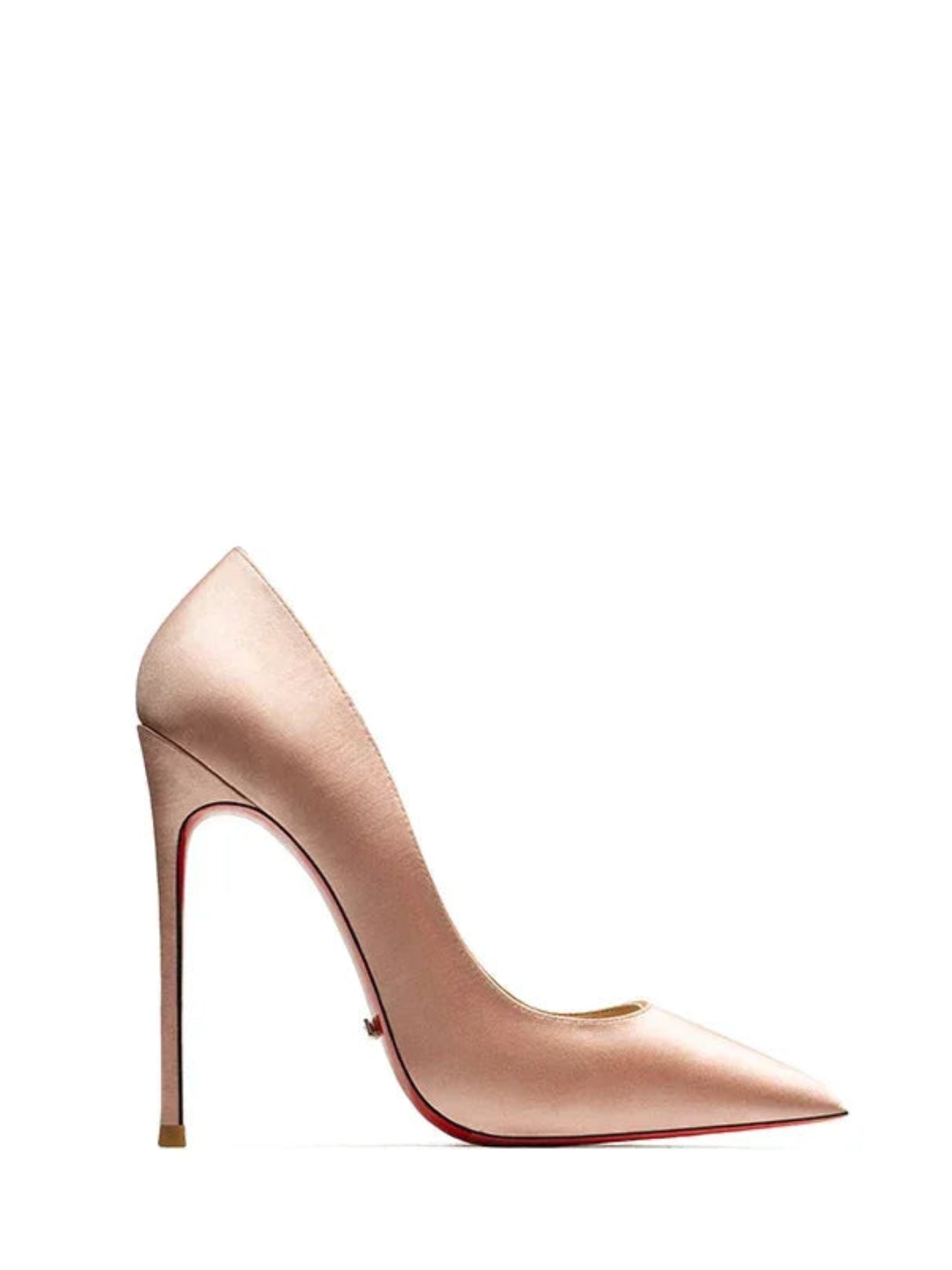 Elegant Champagne Pointed Toe High Heels
