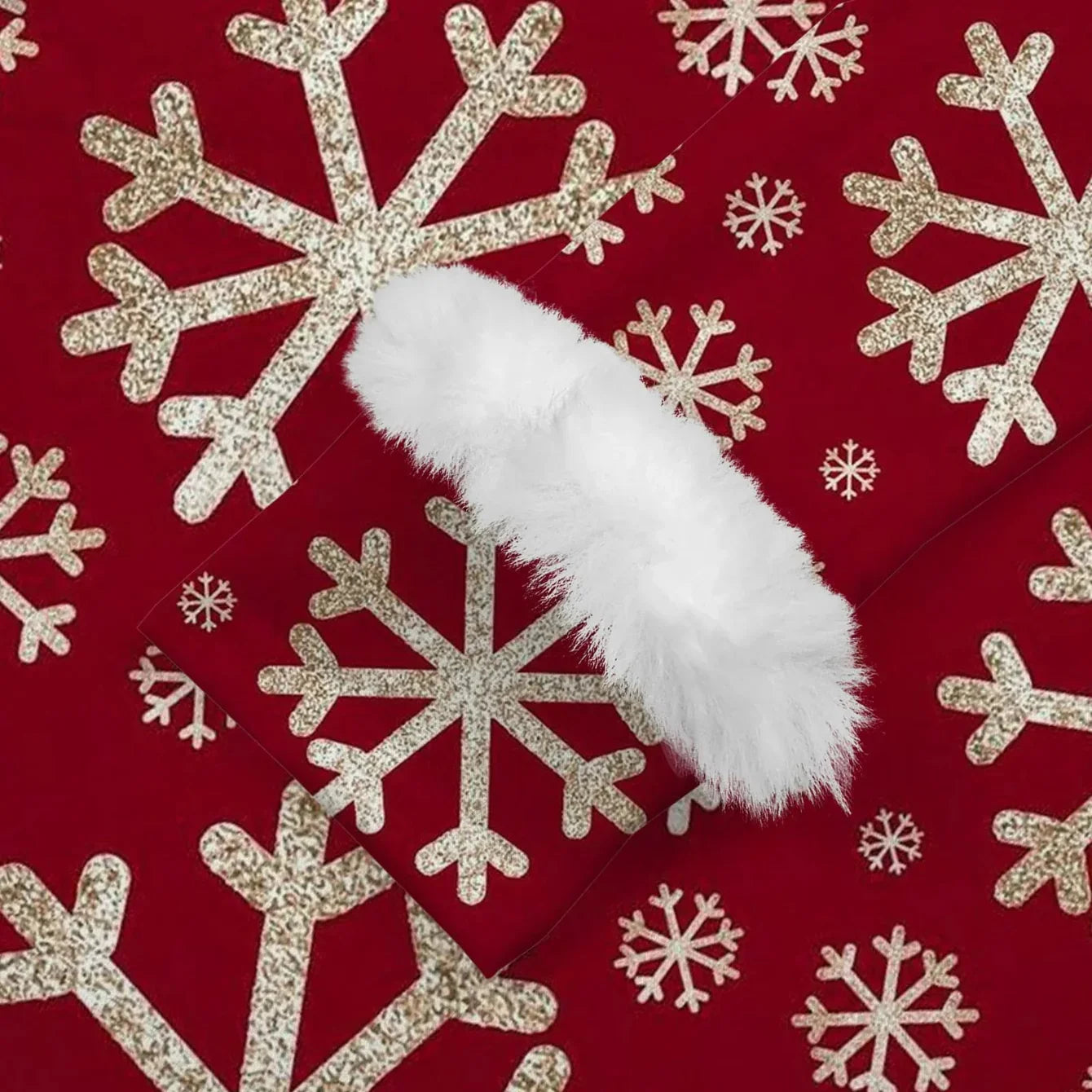 Santa Print Party Dress