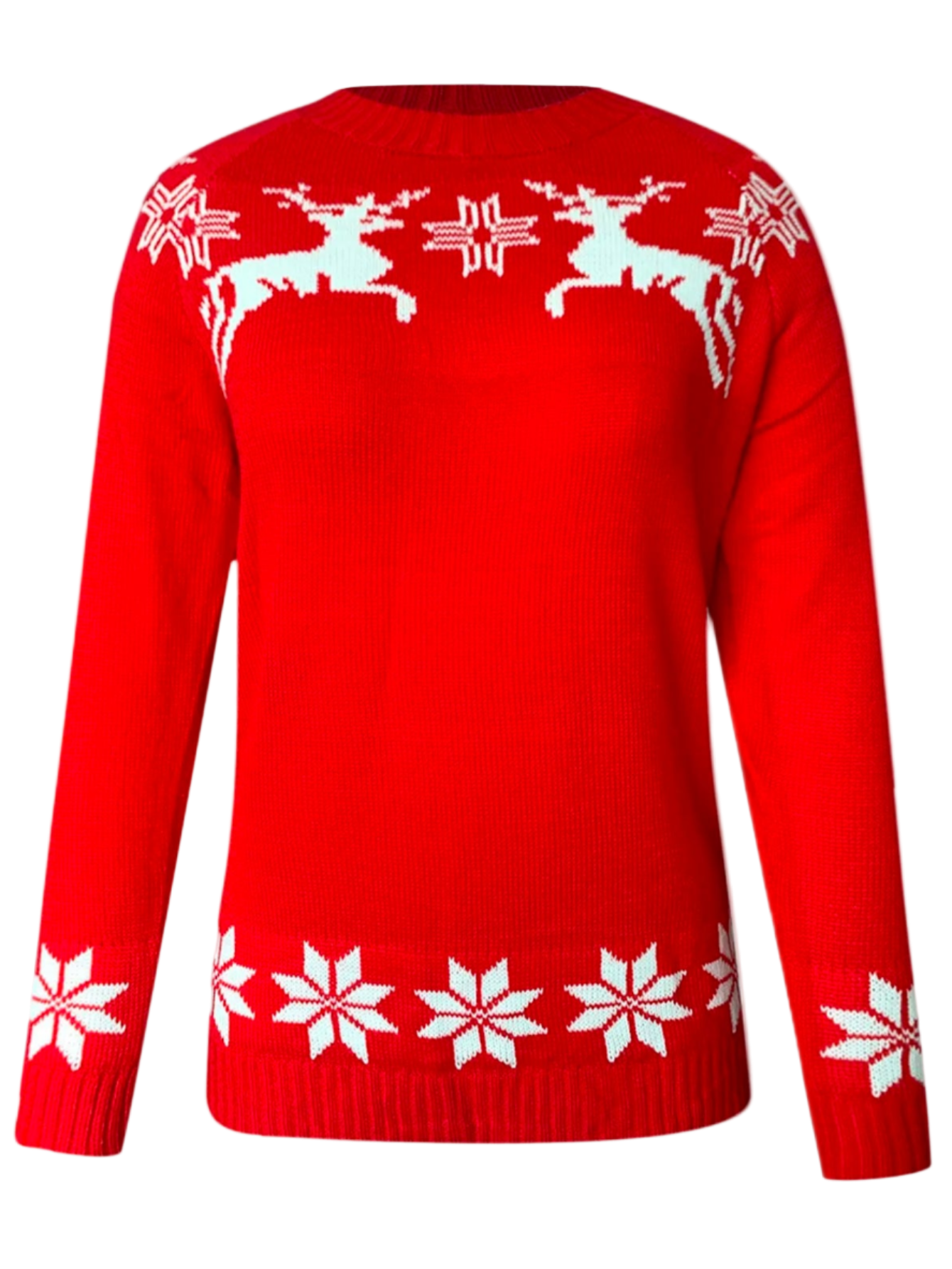 Red Christmas Reindeer Sweater