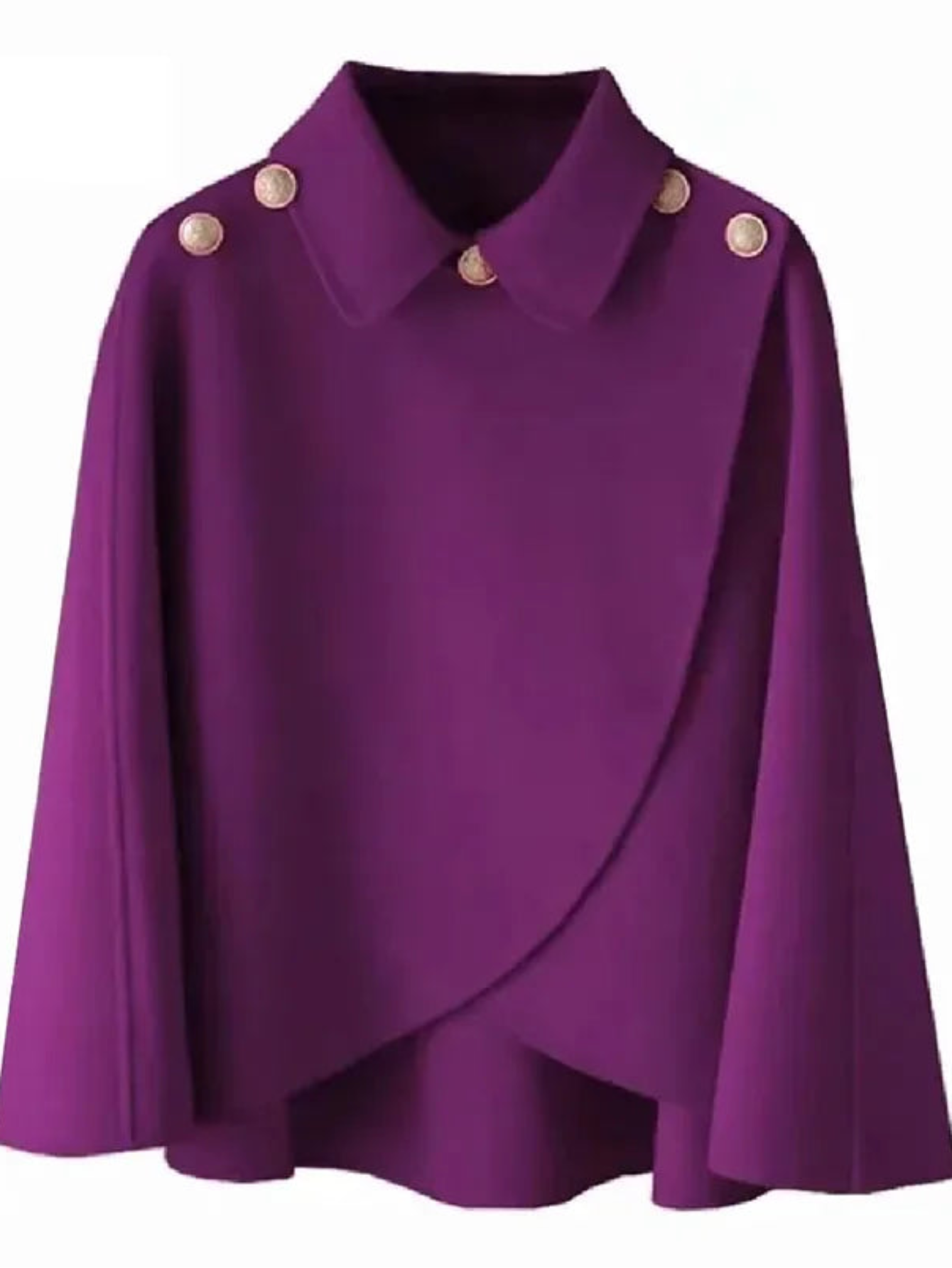Woolen Shawl Coat Cape Outerwear