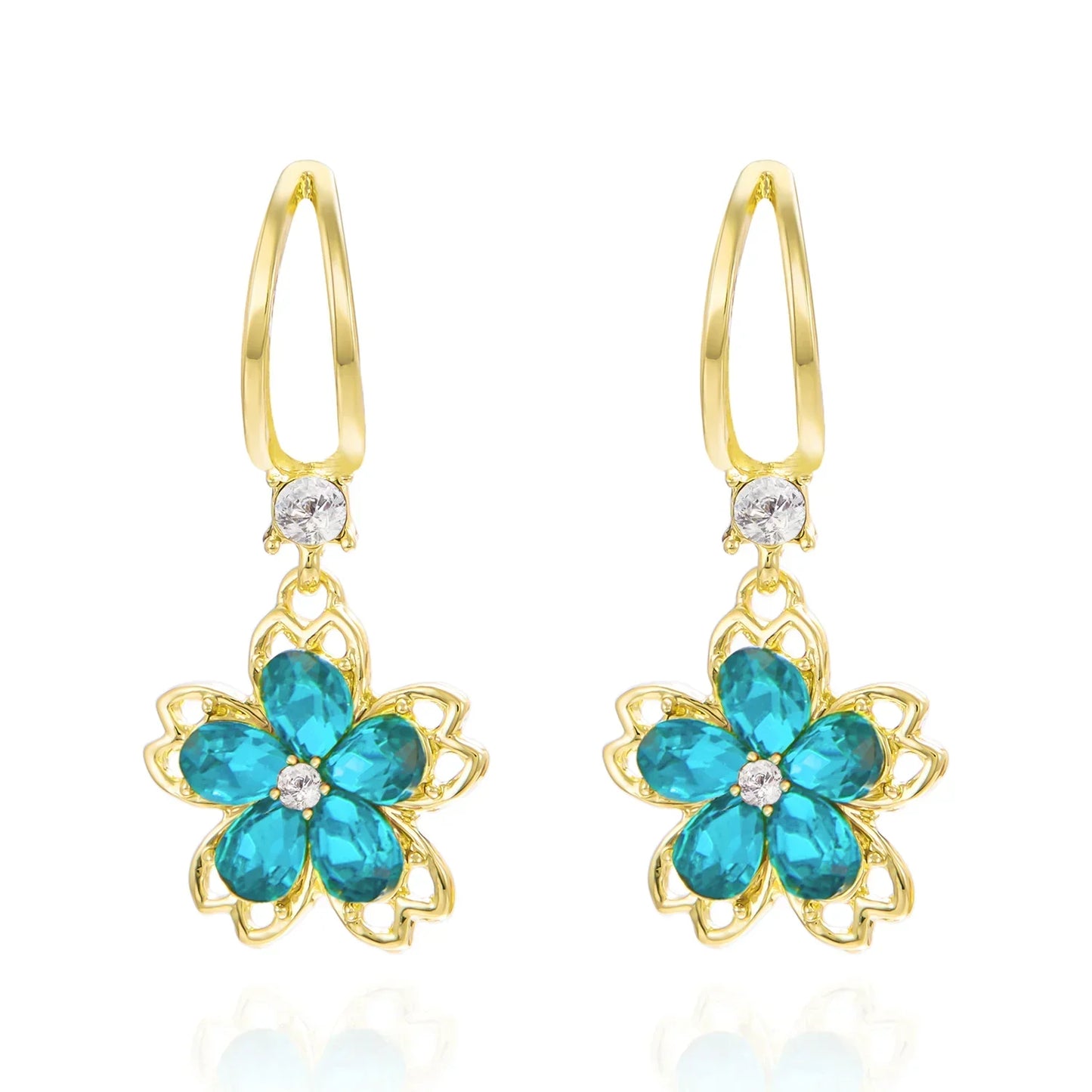 Sakura Cherry Blossom Stud Dangle Earrings Romantic Gift