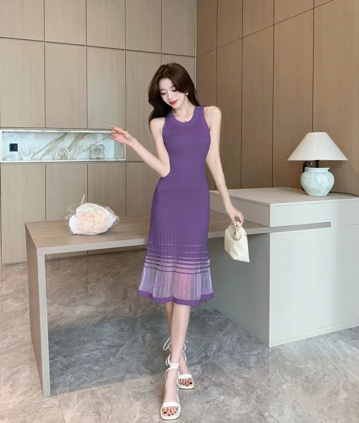 Black Midi Dress For Women Sleek Party Evening Wear