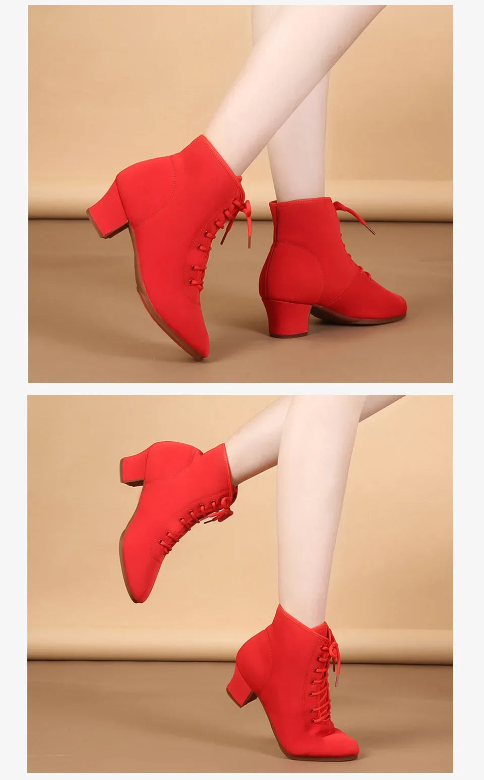 SWDZM Women Shoes Ballroom Dance Shoes Soft Sole Waltz Women Tango Jazz Latin Dance Shoes Middle Heel Ladies Dance Sneakers