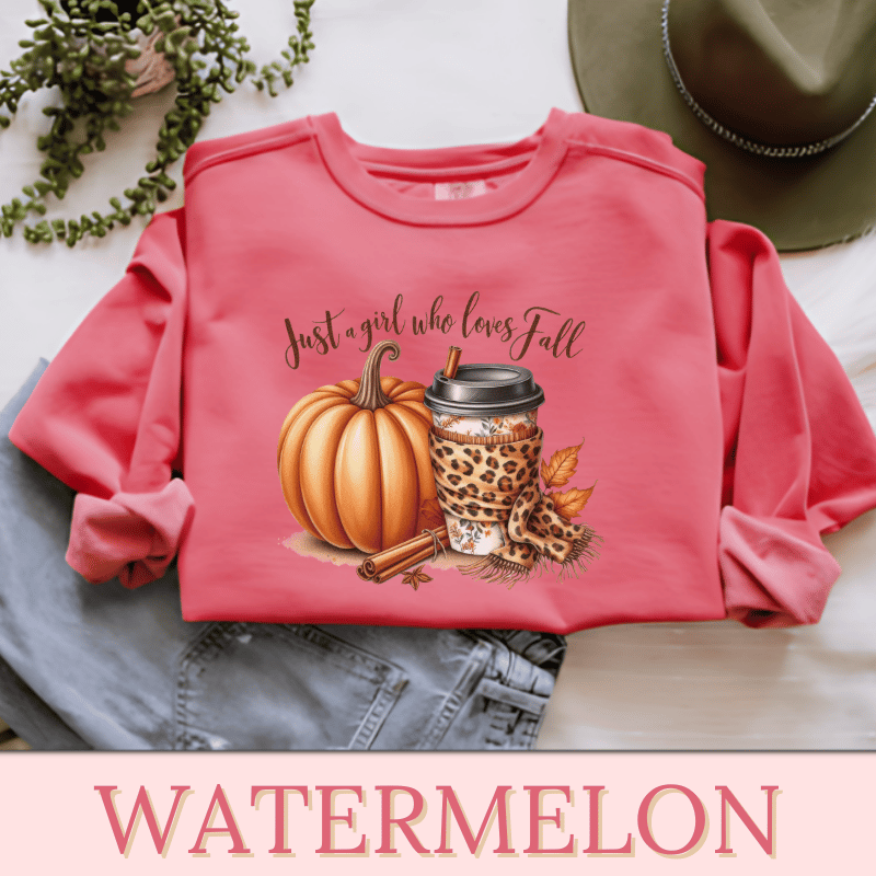 Just A Girl Who Loves Fall | Women's Fall Sweatshirt