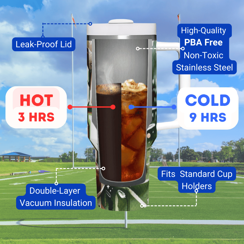 a diagram showing the features of a cold beverage dispenser