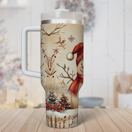 Vintage Snowman | 40 oz Tumbler